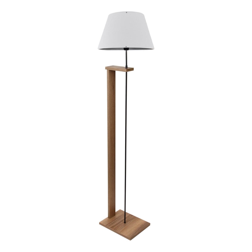 Grīdas lampa AYD 1xE27/40W/230V balta/brūna