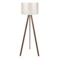Grīdas lampa AYD 1xE27/40W/230V balta/brūna