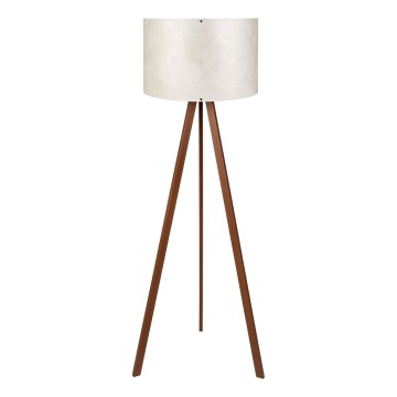 Grīdas lampa AYD 1xE27/40W/230V balta/brūna