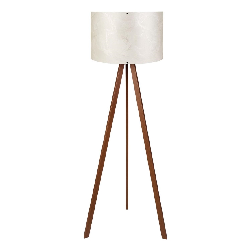 Grīdas lampa AYD 1xE27/40W/230V balta/brūna