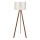 Grīdas lampa AYD 1xE27/40W/230V balta/brūna