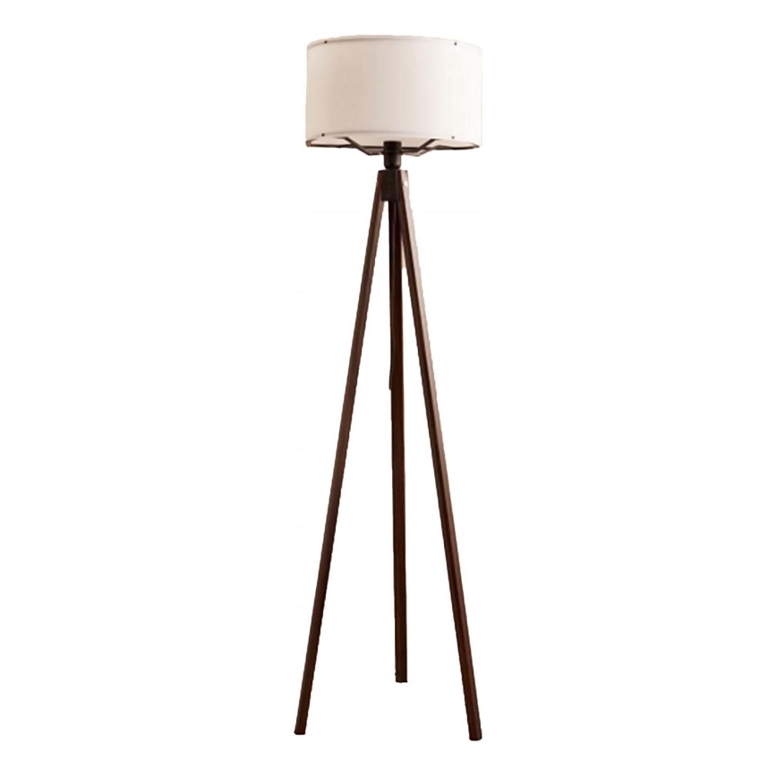 Grīdas lampa AYD 1xE27/40W/230V brūna/balta