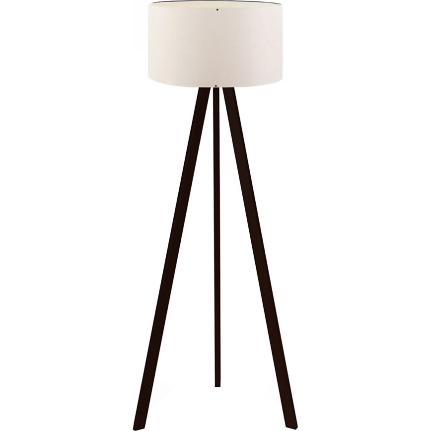Grīdas lampa AYD 1xE27/40W/230V brūna/balta