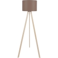 Grīdas lampa AYD 1xE27/40W/230V brūna/bēša