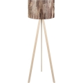 Grīdas lampa AYD 1xE27/40W/230V brūna/bēša