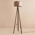 Grīdas lampa AYD 1xE27/40W/230V brūna/daudzkrāsaina