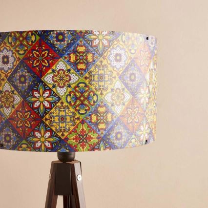 Grīdas lampa AYD 1xE27/40W/230V brūna/daudzkrāsaina