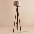Grīdas lampa AYD 1xE27/40W/230V brūna/daudzkrāsaina