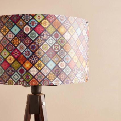 Grīdas lampa AYD 1xE27/40W/230V brūna/daudzkrāsaina