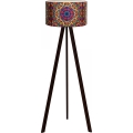 Grīdas lampa AYD 1xE27/40W/230V brūna/daudzkrāsaina