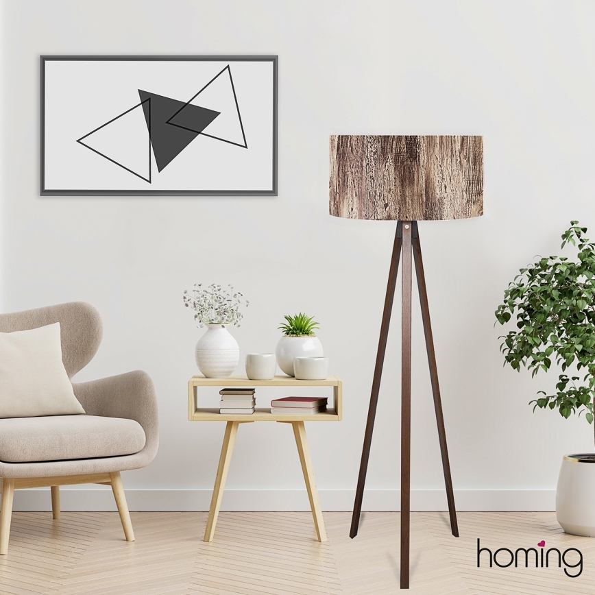 Grīdas lampa AYD 1xE27/40W/230V brūna