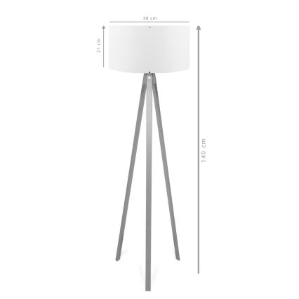 Grīdas lampa AYD 1xE27/40W/230V brūna