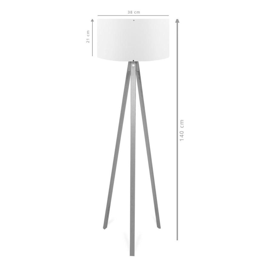 Grīdas lampa AYD 1xE27/40W/230V brūna