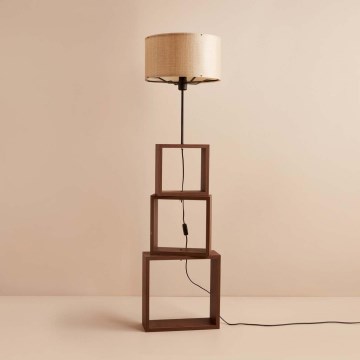 Grīdas lampa AYD 1xE27/40W/230V brūna