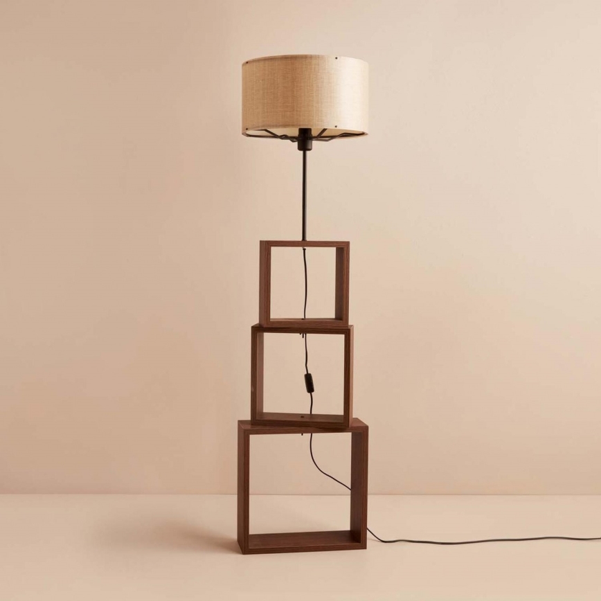 Grīdas lampa AYD 1xE27/40W/230V brūna