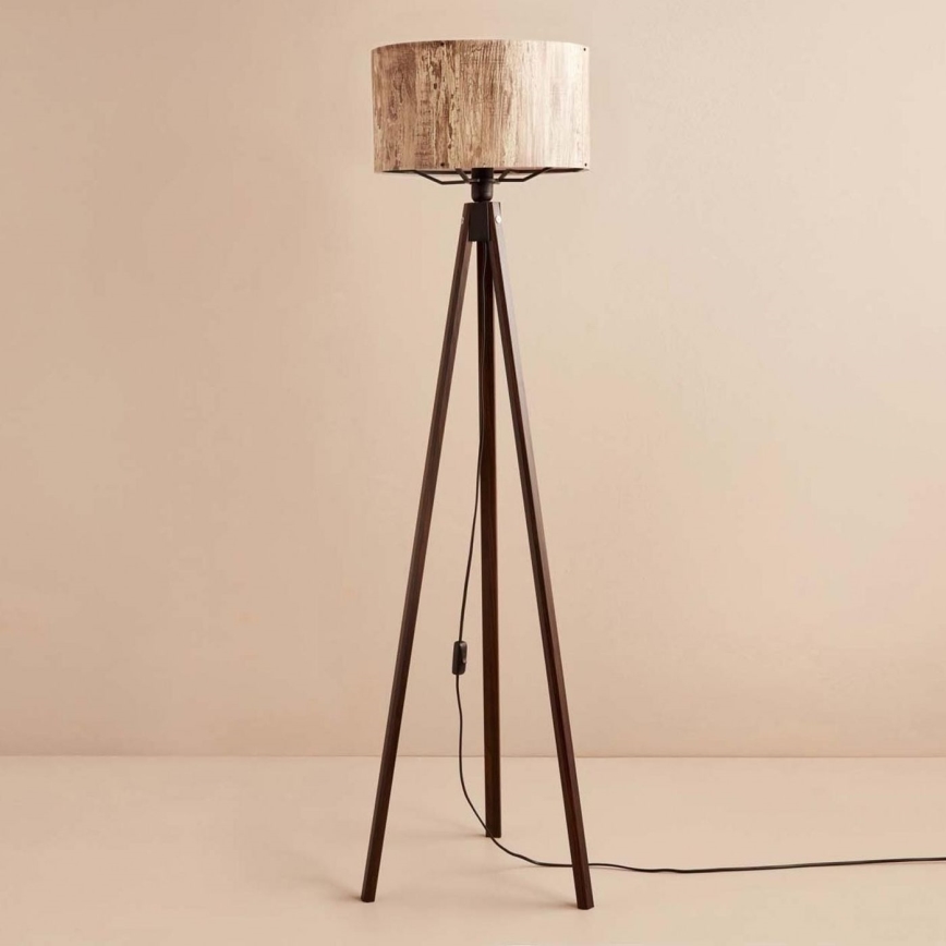 Grīdas lampa AYD 1xE27/40W/230V brūna