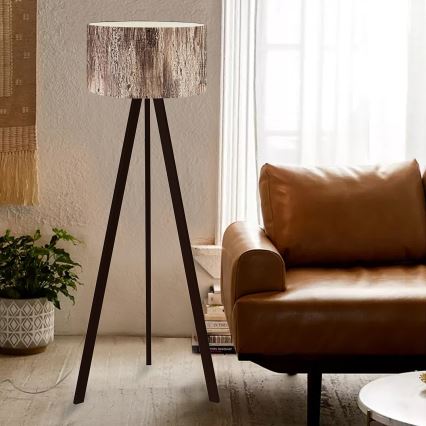 Grīdas lampa AYD 1xE27/40W/230V brūna