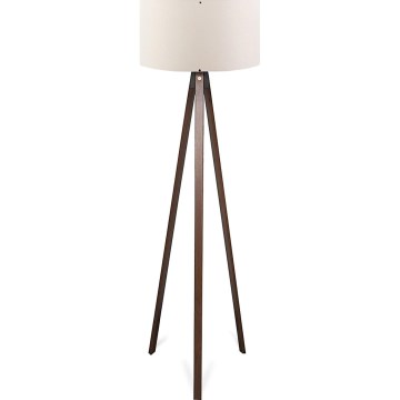 Grīdas lampa AYD 1xE27/40W/230V brūna/krēmīga