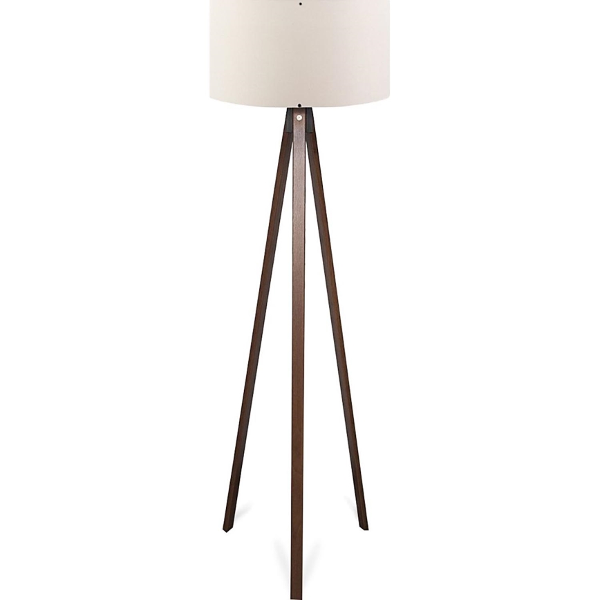 Grīdas lampa AYD 1xE27/40W/230V brūna/krēmīga