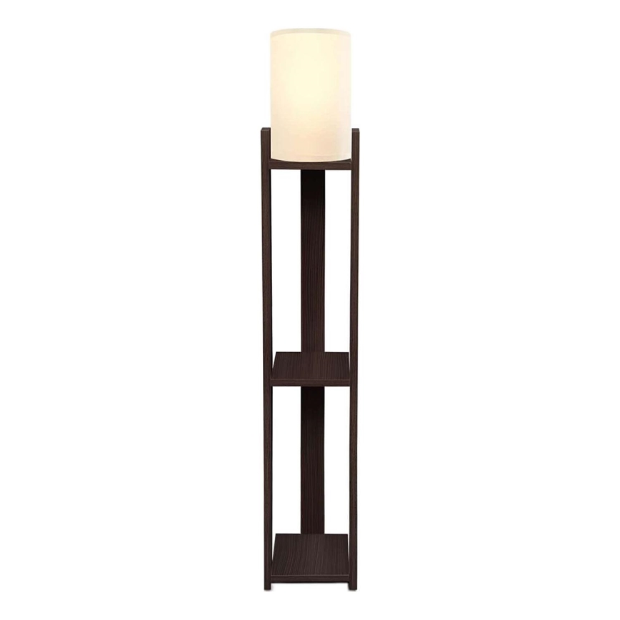 Grīdas lampa AYD 1xE27/40W/230V brūna/krēmīga
