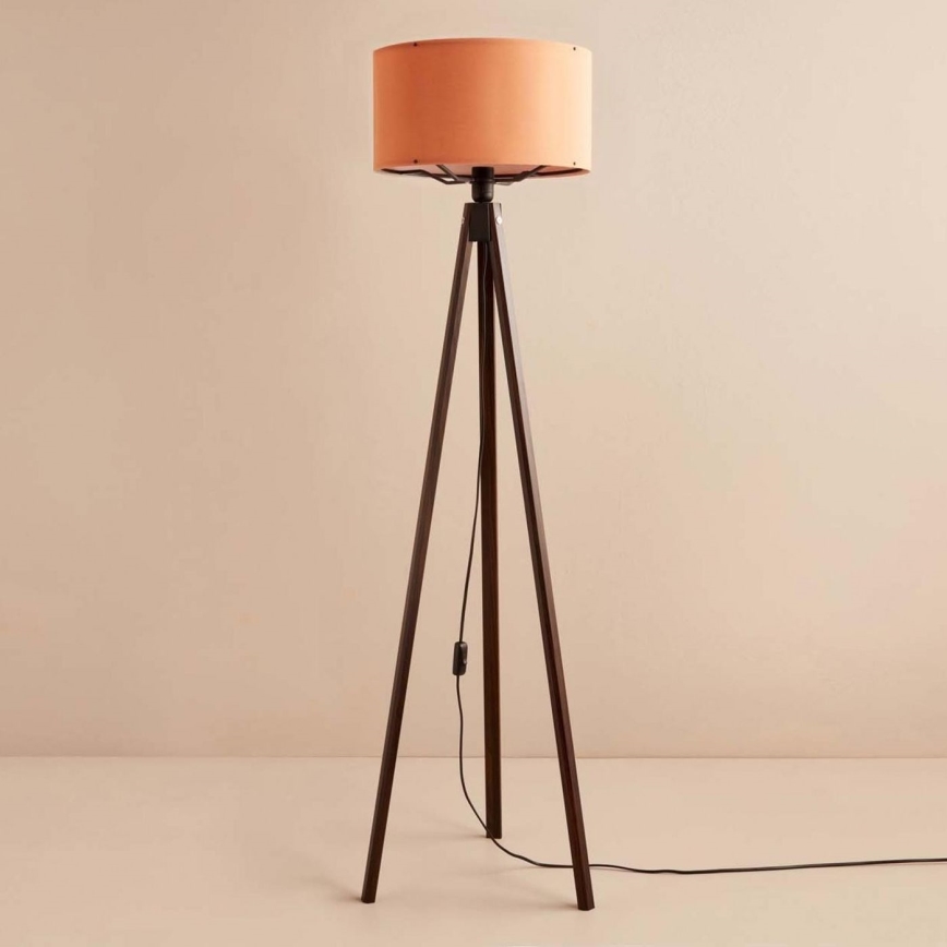 Grīdas lampa AYD 1xE27/40W/230V brūna/oranža
