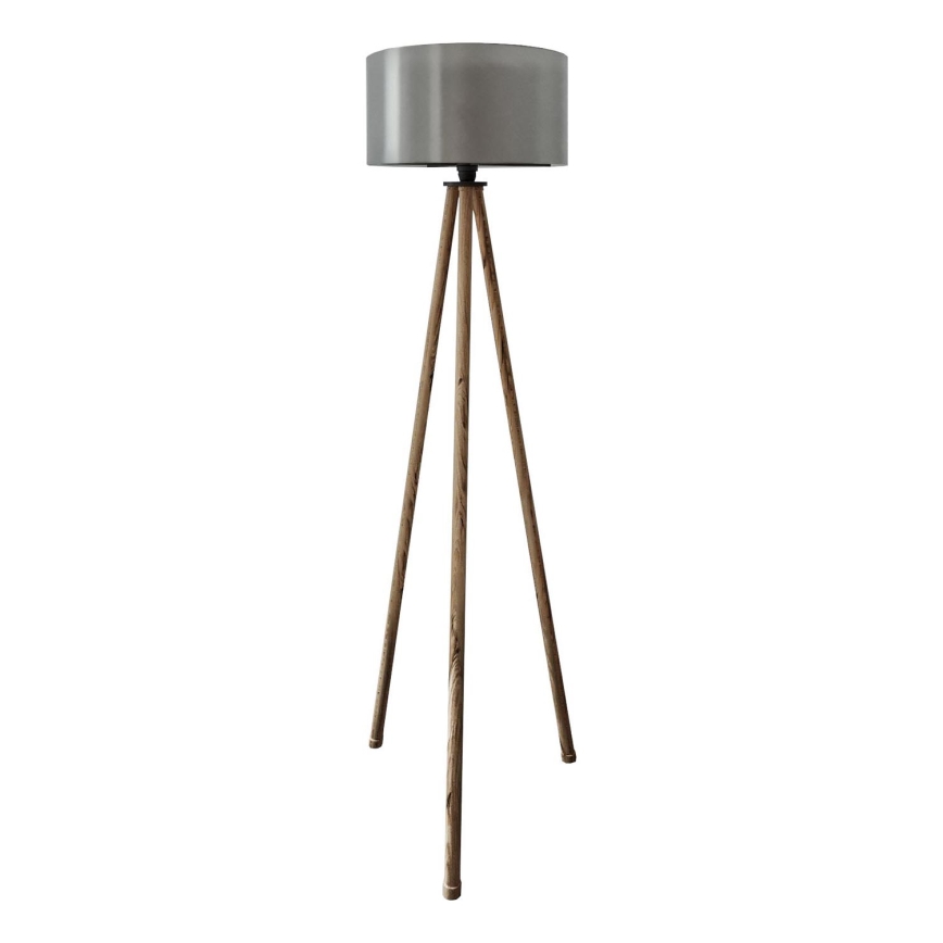 Grīdas lampa AYD 1xE27/40W/230V brūna/pelēka