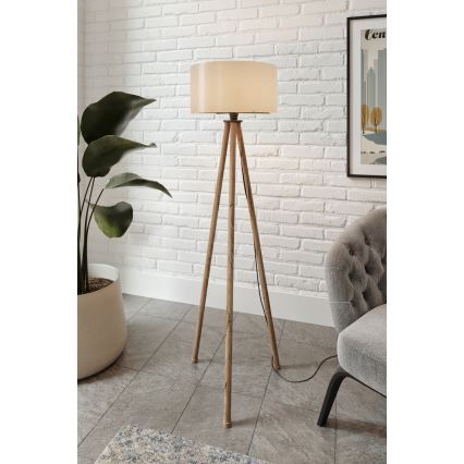 Grīdas lampa AYD 1xE27/40W/230V brūna/pelēka