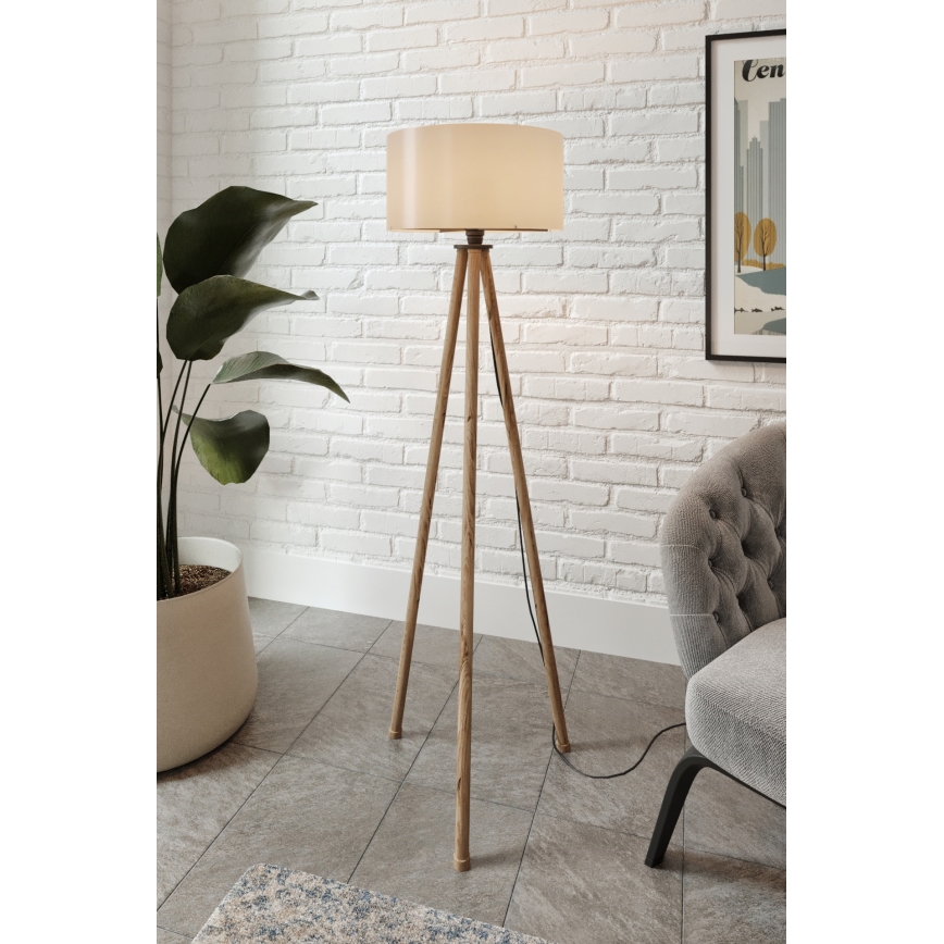 Grīdas lampa AYD 1xE27/40W/230V brūna/pelēka