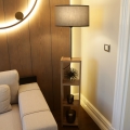 Grīdas lampa AYD 1xE27/40W/230V brūna/pelēka