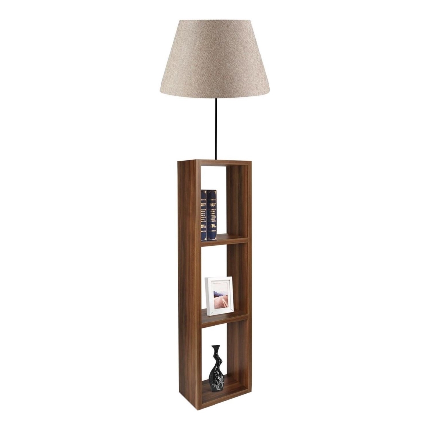 Grīdas lampa AYD 1xE27/40W/230V brūna/pelēka