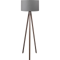 Grīdas lampa AYD 1xE27/40W/230V brūna/pelēka