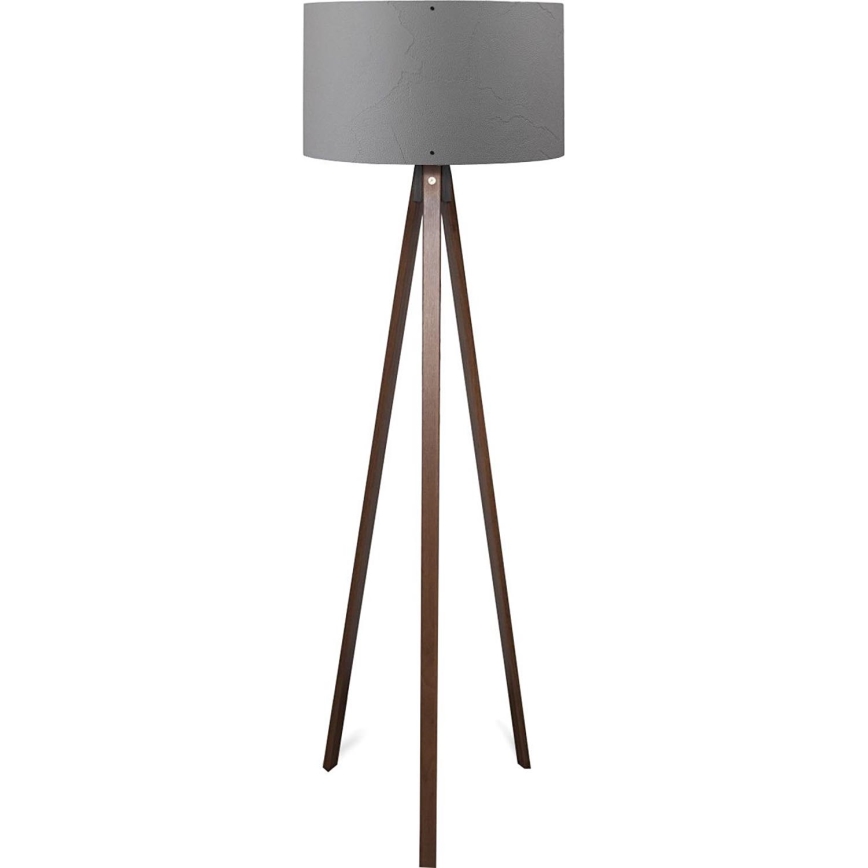 Grīdas lampa AYD 1xE27/40W/230V brūna/pelēka