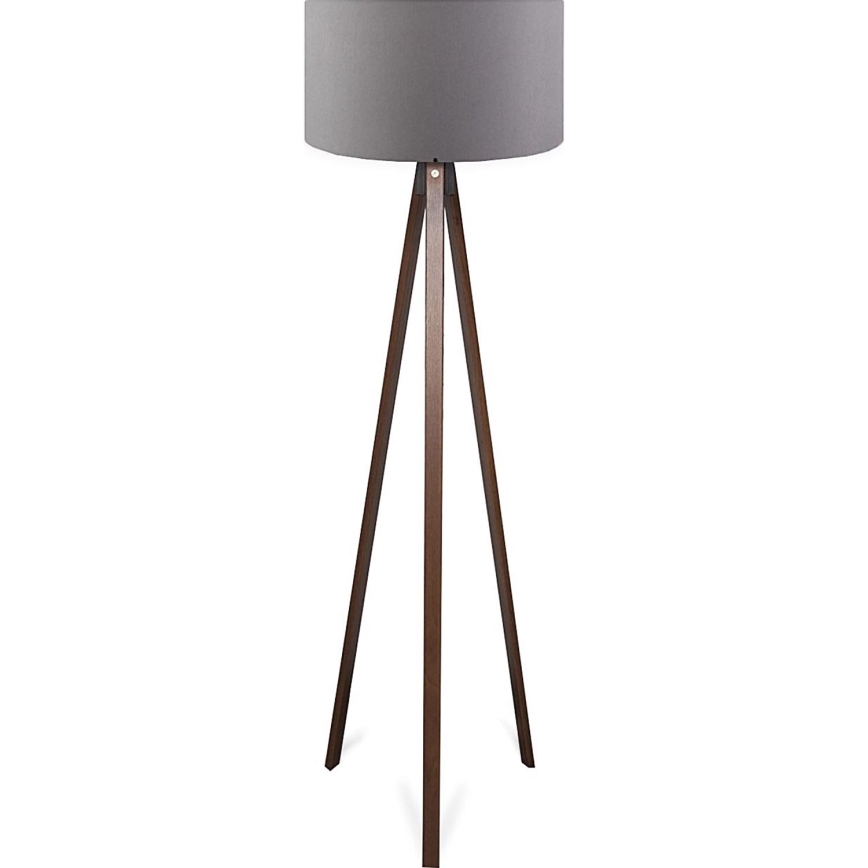 Grīdas lampa AYD 1xE27/40W/230V brūna/pelēka