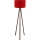 Grīdas lampa AYD 1xE27/40W/230V brūna/sarkana