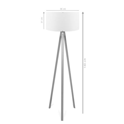 Grīdas lampa AYD 1xE27/40W/230V brūna/sarkana
