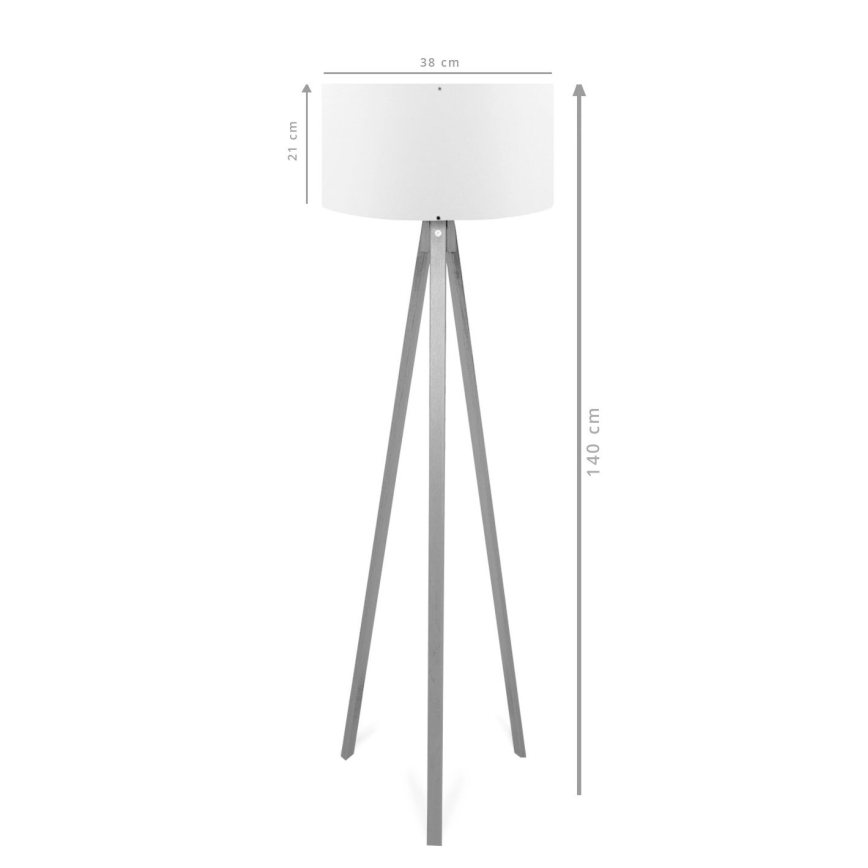Grīdas lampa AYD 1xE27/40W/230V brūna/sarkana