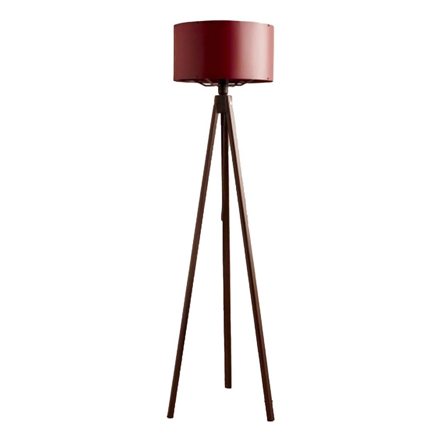 Grīdas lampa AYD 1xE27/40W/230V brūna/sarkana