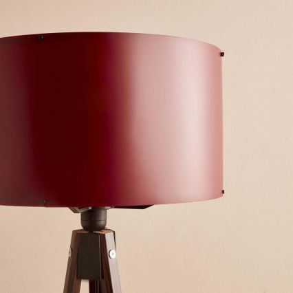 Grīdas lampa AYD 1xE27/40W/230V brūna/sarkana