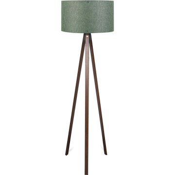 Grīdas lampa AYD 1xE27/40W/230V brūna/zaļa