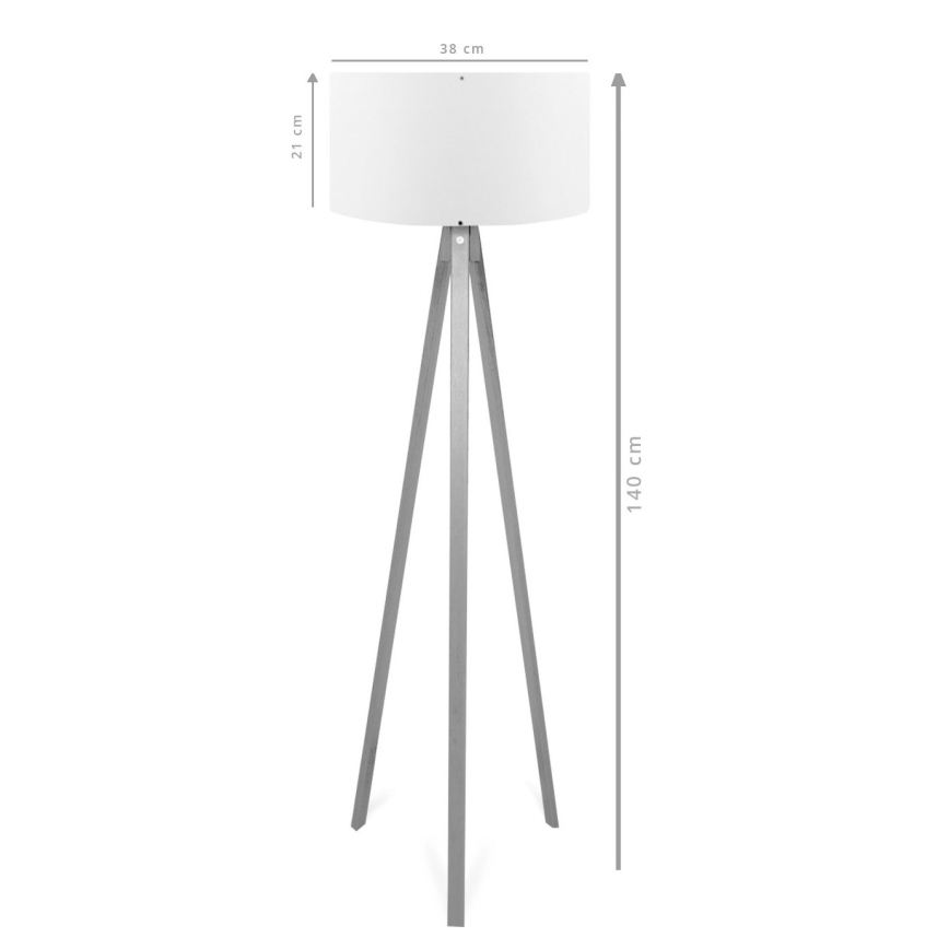 Grīdas lampa AYD 1xE27/40W/230V brūna/zaļa