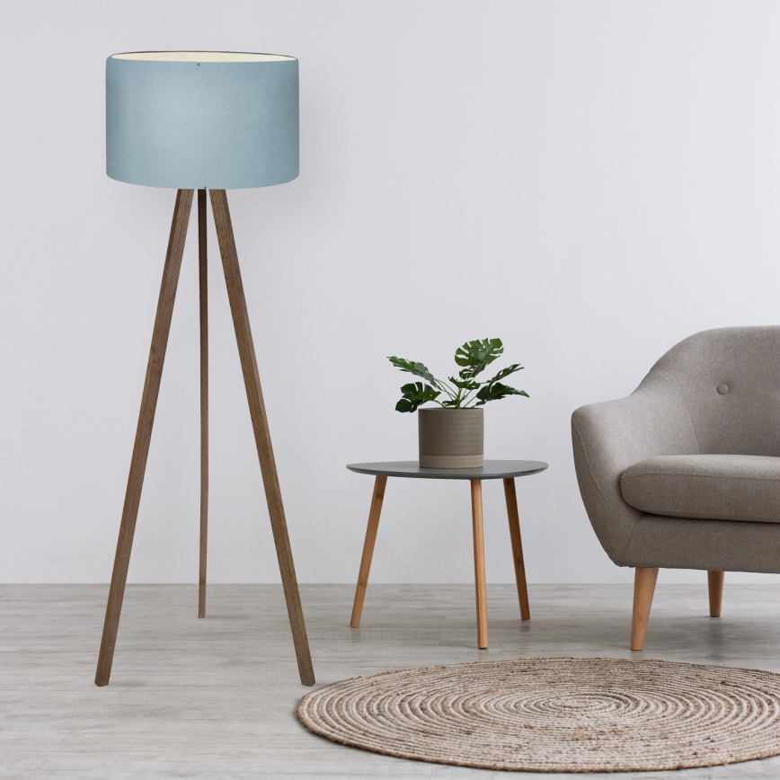 Grīdas lampa AYD 1xE27/40W/230V brūna/zila