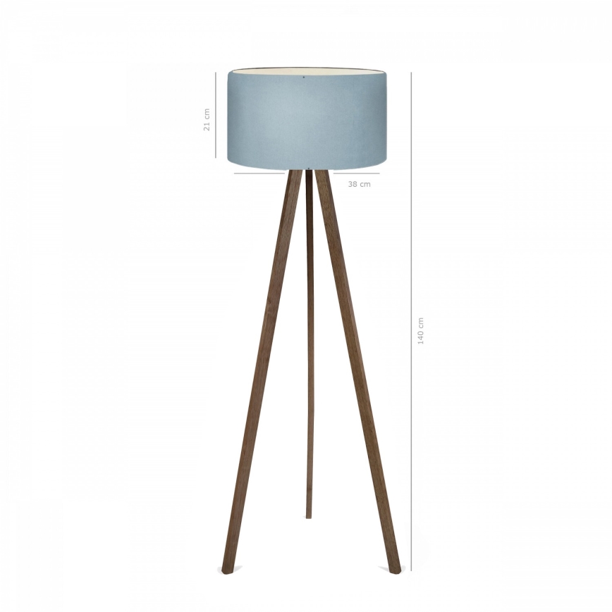 Grīdas lampa AYD 1xE27/40W/230V brūna/zila