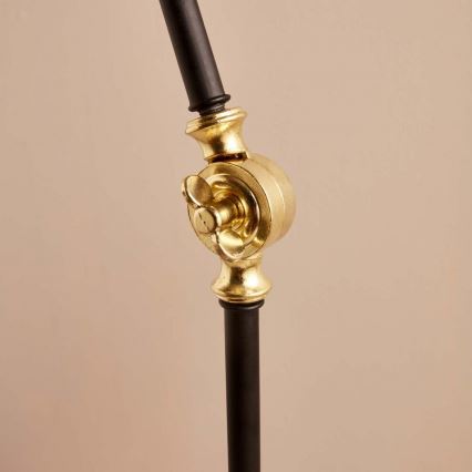 Grīdas lampa AYD 1xE27/40W/230V melna/bēša