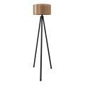 Grīdas lampa AYD 1xE27/40W/230V melna/brūna