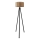 Grīdas lampa AYD 1xE27/40W/230V melna/brūna