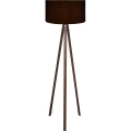 Grīdas lampa AYD 1xE27/40W/230V melna/brūna