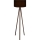 Grīdas lampa AYD 1xE27/40W/230V melna/brūna