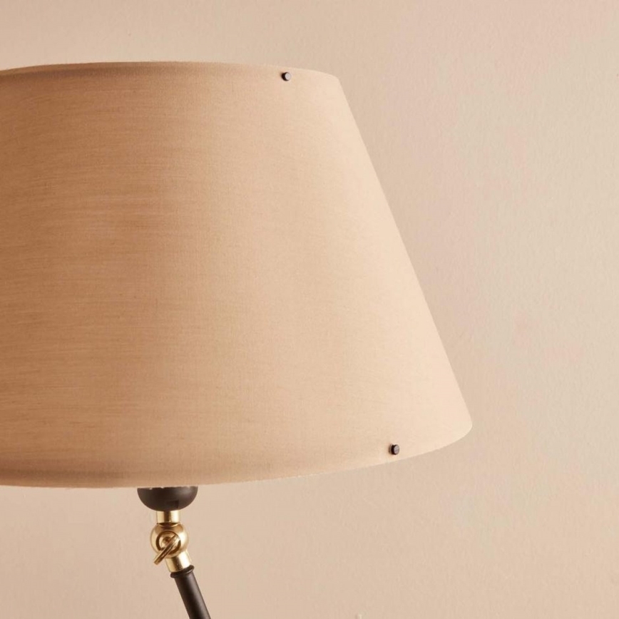 Grīdas lampa AYD 1xE27/40W/230V melna/brūna