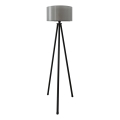Grīdas lampa AYD 1xE27/40W/230V melna/pelēka