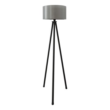 Grīdas lampa AYD 1xE27/40W/230V melna/pelēka